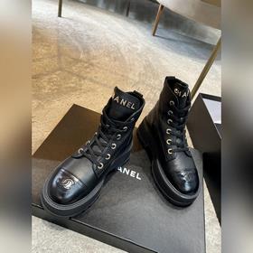 Chanel 23b осенне-зимние туфли на толстой подошве с двойным C-обр