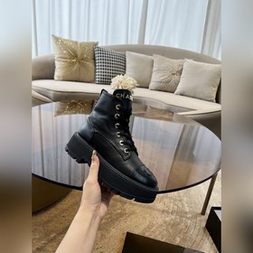 Chanel 23b осенне-зимние туфли на толстой подошве с двойным C-обр