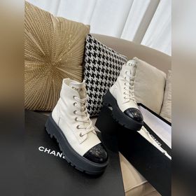 Chanel 23b осенне-зимние туфли на толстой подошве с двойным C-обр