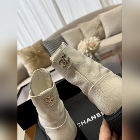 Chanel 23b осенне-зимние туфли на толстой подошве с двойным C-обр