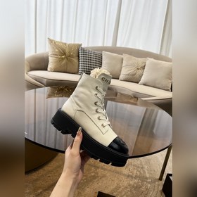 Chanel 23b осенне-зимние туфли на толстой подошве с двойным C-обр