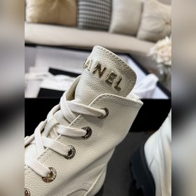 Chanel 23b осенне-зимние туфли на толстой подошве с двойным C-обр