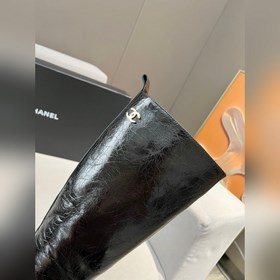 Chanel/Chanel модные ботинки с двойным C-образным носком, материа