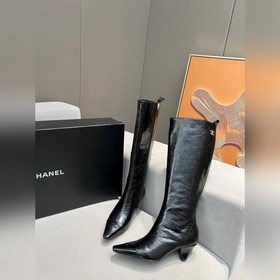 Chanel/Chanel модные ботинки с двойным C-образным носком, материа
