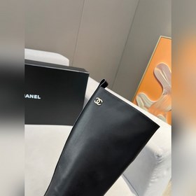 Chanel/Chanel модные ботинки с двойным C-образным носком, материа