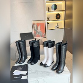 CHANEL  2024 Chanel осенне-зимний must-have： длинные ботинки в с