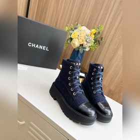 Новая осенне-зимняя модель ботильонов Chanel. Оригинальная форма,