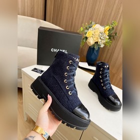 Новая осенне-зимняя модель ботильонов Chanel. Оригинальная форма,