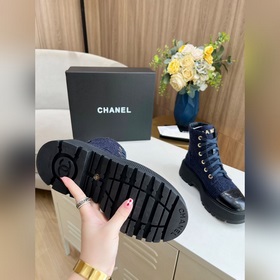 Новая осенне-зимняя модель ботильонов Chanel. Оригинальная форма,