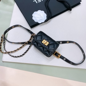 chanel Поясная сумка из овечьей кожи с латунными фурнитурами, мод