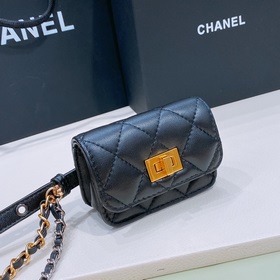 chanel Поясная сумка из овечьей кожи с латунными фурнитурами, мод