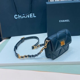chanel Поясная сумка из овечьей кожи с латунными фурнитурами, мод
