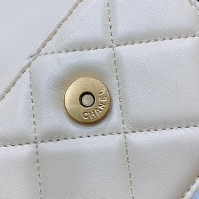 chanel 23 кожаный поясной кошелек с латунными деталями, модный и 