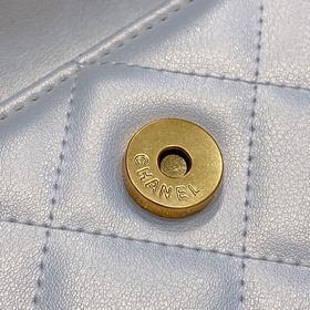 chanel 23 кожаный поясной кошелек с латунными деталями, модный и 