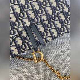 S5620CTZQ-M928-TU）-3014 Dior классическая сумка из канваса с цепо