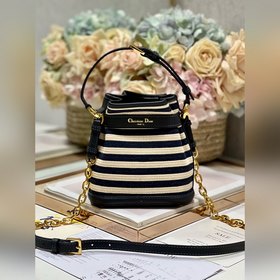 Популярная сумка CEST DIOR в маленьком размере «в полоску» Эта су