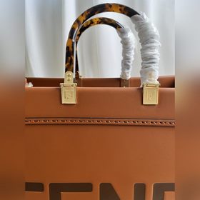 Большой коричневый FéI TOTE сумка «Солнечная сумка» Коричневая ко