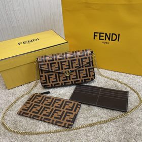 Название： Кожаный бумажник Fendi из трех предметов Качество： ориг
