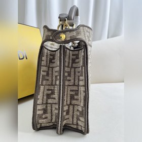 Серый eekaboo ISeeU маленькая сумка, изготовлена из кожи с зернис