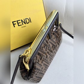 Сверкающие блестки Маленькая сумка Fendi First, ткань, полностью 