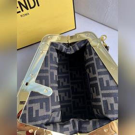 Сверкающие блестки Маленькая сумка Fendi First, ткань, полностью 