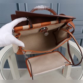 (Внутренний шов H коричневый) Hermès Herdag Импортная водонепрони