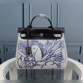 (Внутренний шов синего цвета) Hermès Herdag Импортная водонепрони