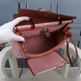 (Внутренний коричнево-красный) Hermès Herdag Импортная водонепрон