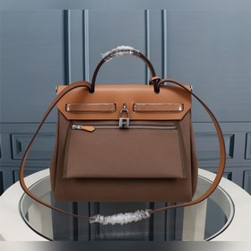 (Серый/коричневый внутренний шов) Hermès Herdag Импортная водонеп