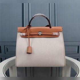 (Абрикосовый цвет, льняная ткань) Hermès Herdag Импортная водонеп