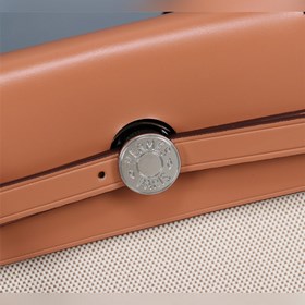 (Абрикосовый цвет, льняная ткань) Hermès Herdag Импортная водонеп