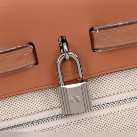 (Абрикосовый с коричневой окантовкой) Hermès Herdag Импортная вод
