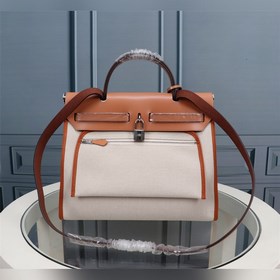 (Абрикосовый с коричневой окантовкой) Hermès Herdag Импортная вод