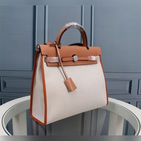 (Абрикосовый с коричневой окантовкой) Hermès Herdag Импортная вод