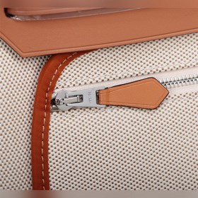 (Абрикосовый с коричневой окантовкой) Hermès Herdag Импортная вод