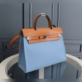 (Лляная синь) Hermès Herdag Импортная водонепроницаемая серия из 