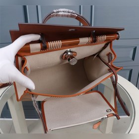 (Внешний шов H коричневый) Hermès Herdag Импортная водонепроницае