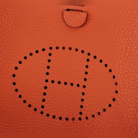 Свежий апельсин (фотография оригинального товара) Hermes Evelyn m