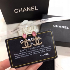 Chanel CHANEL Шанель 2024 новинка серьги-гвоздики из латуни, оче