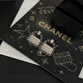 Chanel подлинные серьги с двойным логотипом. Оригинальный дизайн