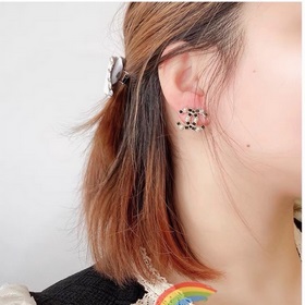 Chanel 22P Chanel новейшая модель черно-белых квадратных бриллиан