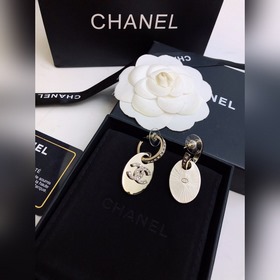 Chanel Классические серьги-гвоздики с цирконием Индивидуальные 