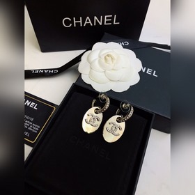 Chanel Классические серьги-гвоздики с цирконием Индивидуальные 