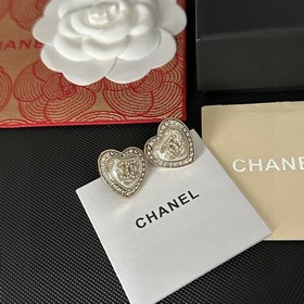 Chanel подержанные серьги с двойным логотипом. Оригинальная копия