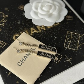 Chanel подержанные серьги с двойным логотипом. Оригинальная копия
