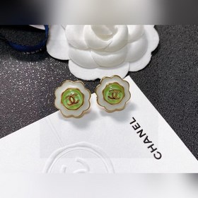 Chanel подлинные серьги с двойным логотипом. Оригинальный дизайн