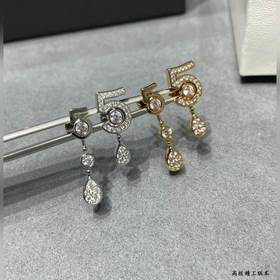 Материал V-Gold 5140196  Популярные серьги-гвоздики Chanel с циф