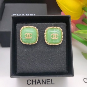 Chanel Номер XED0755 Chanel квадратные серьги с двойным C из тог