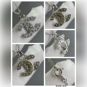 Классическое ожерелье Chanel с двойным C, популярная модель. Блес