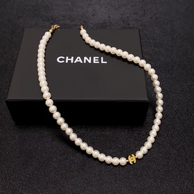 Новое модное колье Chanel в корейском стиле с жемчугом отличается